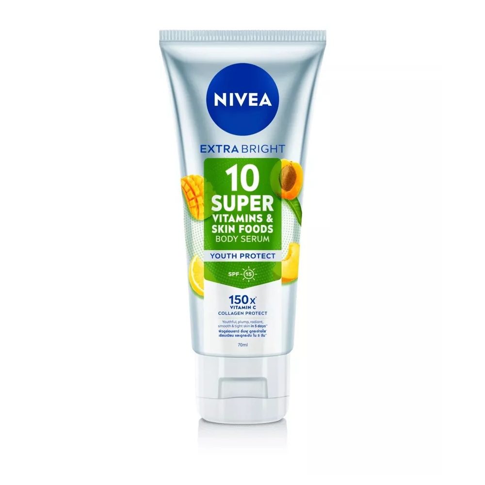 Nivea Extra Bright Vitamin Serum/Lotion - Youth Protect Serum / 180ml